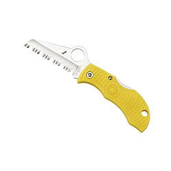 SPYDERCO - MYLS - COUTEAU SPYDERCO MANBUG SALT JAUNE A DENTS