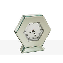 Horloge de table Romimex Argenté verre 18 x 19 x 6 cm