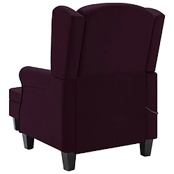 Acheter vidaXL Fauteuil de massage avec repose-pied Violet Tissu