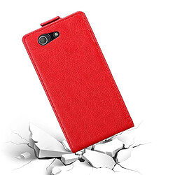 Cadorabo Coque Sony Xperia Z3 COMPACT Etui en Rouge pas cher