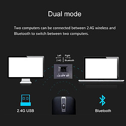 Acheter Universal 2.4G USB sans fil + Apple Notebook Lenovo Asus Dell Hewlett-Packard Computer Mouse | Mouse (noir)