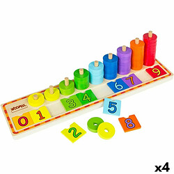 Jeu Éducation Enfant Woomax Numéros 43 x 11 x 11 cm 56 Pièces 4 Unités