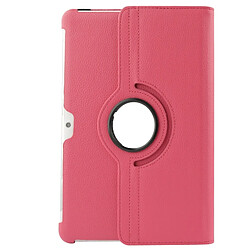 Avis Wewoo Housse Étui Magenta pour Samsung Galaxy Tab 2 10.1 / P5100 360 degrés Rotatif Litchi Texture en cuir avec support