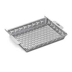 Panier à grillades surélevé Weber 22x30x3 cm Système de cuisson surélevé avec panier et cadre de support en acier inoxydable