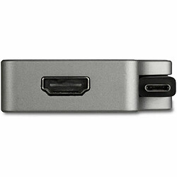 Avis StarTech.com Adaptateur multiport AV numérique USB-C - VGA / DVI / HDMI / mDP - PD 95 W - Câble intégré - Gris sidéral (CDPVDHMDPDP)