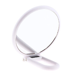 Miroir grossissant de poche double face à miroir rond avec trou de suspension X10 pas cher