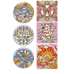 Juratoys-Janod Coloriage Contours et motif pailletes Dreamland