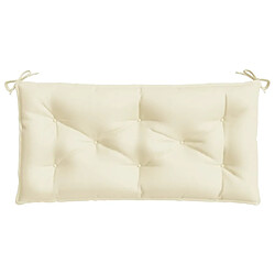 Acheter Maison Chic Coussin Confort | pouf | Coussin de banc de jardin blanc crème 100x50x7 cm tissu oxford -GKD10588