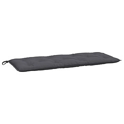 vidaXL Coussin de banc de jardin anthracite 120x50x7 cm tissu oxford