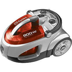 No Name Aspirateur sans sac - SENCOR - SVC 730RD-EUE2 - Moteur ECO 800 W - 76 dBA - 1,5 L - Systeme Cyclone - Argent / Rouge