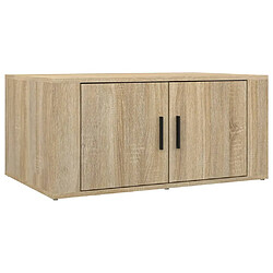 vidaXL Table basse Chêne sonoma 80x50x36 cm Bois d'ingénierie