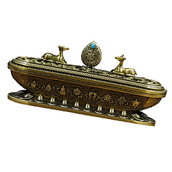 Avis Tibet Tibetan Alloy Incense Censer Burner Metal Crafts Décoration Bronze