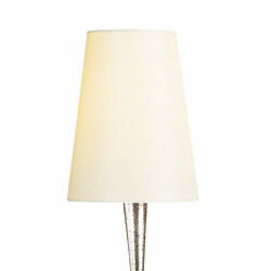 Acheter Luminaire Center Lampe de Table Paola 1 Ampoule E14, argent peint avec Abat jour crème & noir Gla