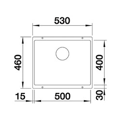 Avis Blanco Evier sous plan Rotan 500-U, Silgranit, Blanc, 523076