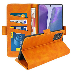 Avizar Housse Samsung Galaxy Note 20 Étui Folio Porte-carte Fonction Support Camel