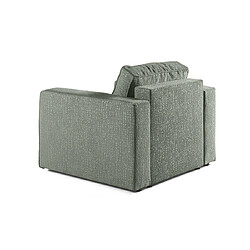 Avis Bestmobilier Topaze - fauteuil - en tissu velours relief