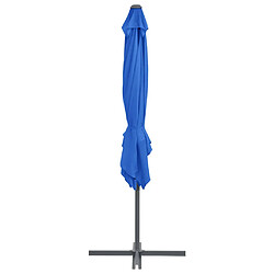 Acheter ComfortXL Parasol Déporté Avec Mât En Acier Bleu Azuré 250x250 Cm