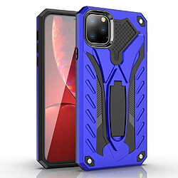 Wewoo Coque Rigide Pour iPhone 11 Pro Étui antichoc TPU + PC avec support Bleu