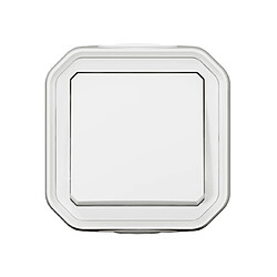 bouton poussoir - no - blanc - saillie - legrand plexo 069760l