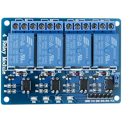 Module Relais 1 Pièce 4 Canaux 4CH DC 5V avec Coupleur Optique pour UNO R3 Mega 1280 DSP Arm PIC AVR