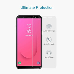 Wewoo Verre trempé pour Galaxy J8 2018, aucun paquet de détail Film en de 50 PCS 0.26mm 9H 2.5D pas cher