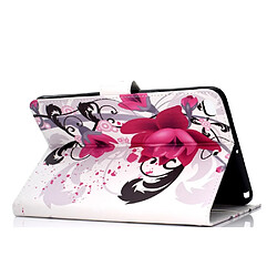 Acheter Etui en PU impression de motifs avec support fleur vive pour votre Apple iPad Mini 4 3 2 1