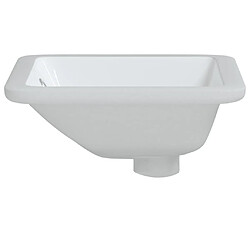 Acheter vidaXL Évier salle de bain blanc 30,5x27x14 cm rectangulaire céramique