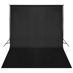 vidaXL Système de support de toile de fond 500 x 300 cm Noir