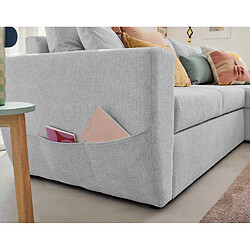 Acheter Bestmobilier Astoria - canapé d'angle réversible 4 places - convertible avec coffre - en tissu texturé