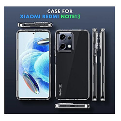 Htdmobiles Coque pour Xiaomi Redmi Note 13 Pro 4G / Poco M6 Pro 4G - housse etui silicone gel fine 360 integrale (avant et arriere) + verre trempe - TRANSPARENT