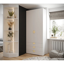 Abiks Meble Armoire Inova 4 236,7/100/47 (bianco/d’oro)