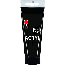 Marabu Peinture acrylique 'AcrylColor', noir, 100 ml ()