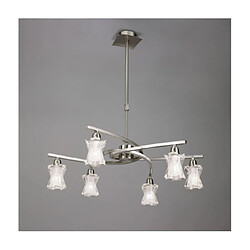 Luminaire Center Suspension Alaska Nickel satiné