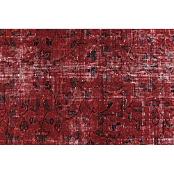 Avis Vidal Tapis de laine 226x132 rouge Ultra Vintage