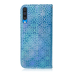 Avis Wewoo Housse Coque Pour Galaxy A50 couleur unie boucle magnétique coloré horizontale étui en cuir PU avec titulaire et fentes cartes et portefeuille et lanière bleu