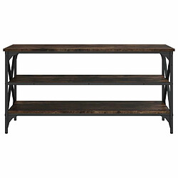 Maison Chic Meuble TV scandinave - Banc TV pour salon Chêne fumé 100x40x50 cm Bois d'ingénierie -MN47476 pas cher