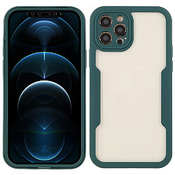 Coque en TPU + acrylique vert nuit pour votre iPhone 12 Pro 6.1 pouces