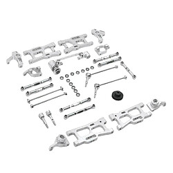 Avis Kit De Pièces De Mise à Niveau En Métal Pour WLtoys 1:14 144001 1:12 124018 124019 Argent