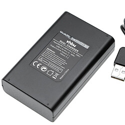 vhbw Chargeur de batterie double USB compatible avec Canon Powershot S90, S95, SD1200 IS, SD1300 IS, SD3500 IS, SD4000 IS caméra, DSLR, action-cam