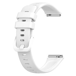 Avis Blanc-Bracelet de montre en silicone Bracelet d'interface en métal pour huawei band7