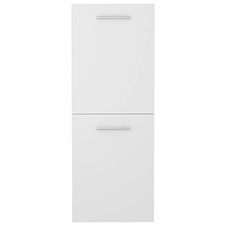 Avis Maison Chic Armoire de salle de bain,Meuble de rangement,Meuble haut Blanc 30x30x80 cm Aggloméré -GKD382652