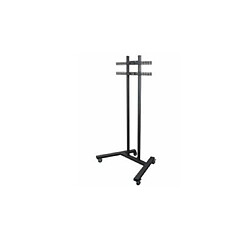 B-Tech Pro Chariot à écran pour écran plat universel large / support au sol VESA 800 x 600 - colonne de 1.8m Ø50mm Couleur Noir BT8503/B