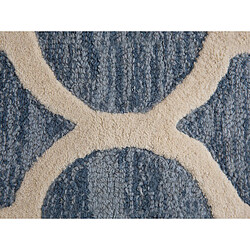 Beliani Tapis en laine bleu clair 140 x 200 cm YALOVA pas cher