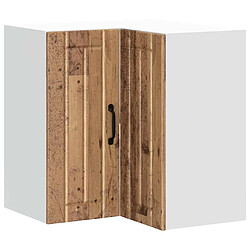 vidaXL Armoire d'angle murale de cuisine Lucca vieux bois