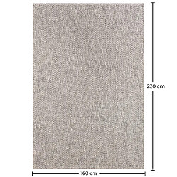 ICONIK INTERIOR Tapis - (160x230 cm) - Tug Beige