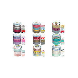 folia Rubans autocollants déco Washi-Tape BLUMENREIGEN ()