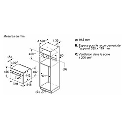 Four combiné mo intégrable 45l noir - CM724G1B1 - SIEMENS pas cher