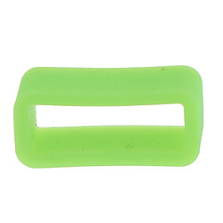 Avis 10pcs caoutchouc silicone montre bande boucle titulaire sangle titulaire 16mm vert