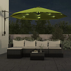 Helloshop26 Parasol mural avec les pomme verte 290 cm 02_0008681