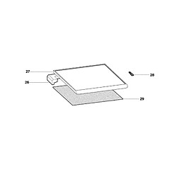 Indesit PLATEAU DE DESSUS TOP REP 27